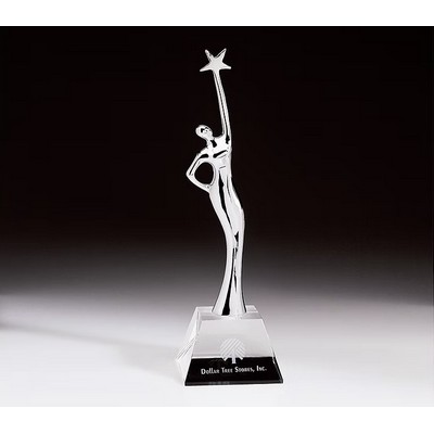 Crystal Goddess of Star Award 10 3/4"H