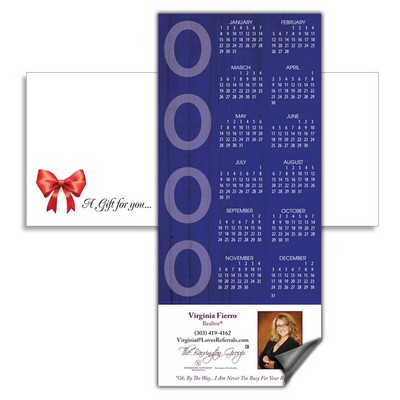 Magnetic Calendar with Envelope - Dark Blue