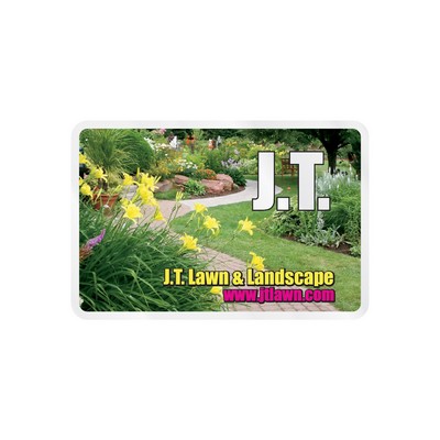 Rectangle Sticker | Round Corners | 3" x 4 1/2"| Clear Static | Static Face | Digital