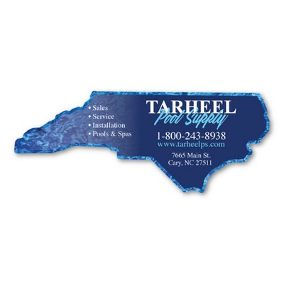 North Carolina Magnet - 6.25" x 2.5" - 30 mil - Outdoor Safe
