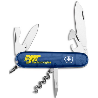 Swiss Army® Translucent Sapphire Blue Spartan Knife