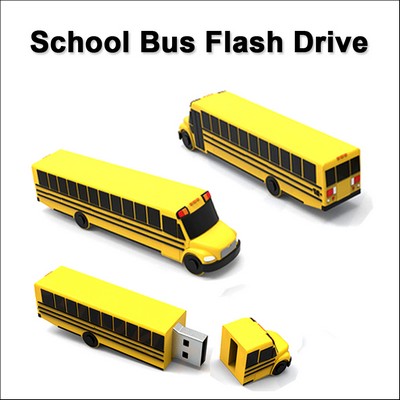 School Bus Flash Drive - 16GB Memory