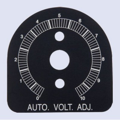 .032 Anodized Aluminum Name Plate greater than 3 Sq. In. up to 6 Sq. Inches