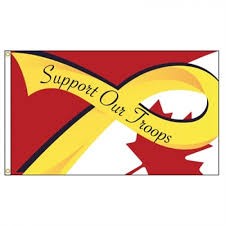 Canadian "Support Our Troops" Flag