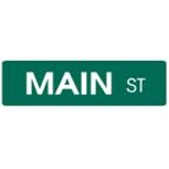 Baked Enamel Paint Custom Street Sign w/non-reflective lettering - Green - 6" x 36"