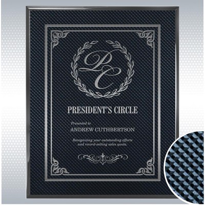 Piano Carbon Fiber Finish Plaque (9'' x 12")
