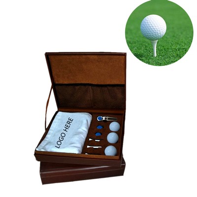 PU Boxed Golf Accessories Towel Set
