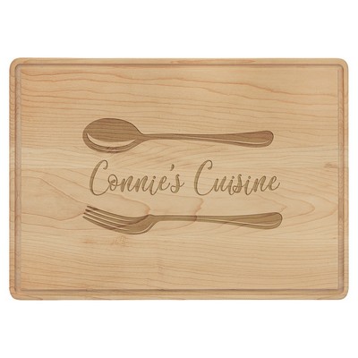 Maple Cutting Board with Drip Ring
