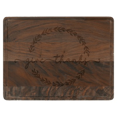 Walnut Cutting Board with Drip Ring