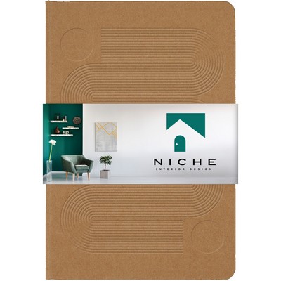 Washable Kraft Stone Bound Journal w/Full-Color GraphicWrap (5.5"x8.5)