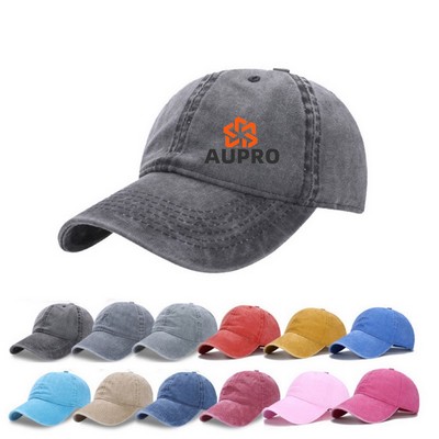 Adjustable Vintage Washed Cotton Baseball Caps