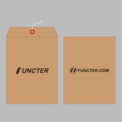 10" x 13" 200 G Kraft Paper Envelope W/ String Cover
