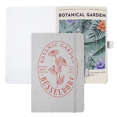 Recycled Seed Paper Journal w/Full-Color Tip-In (5.5"x8.5")