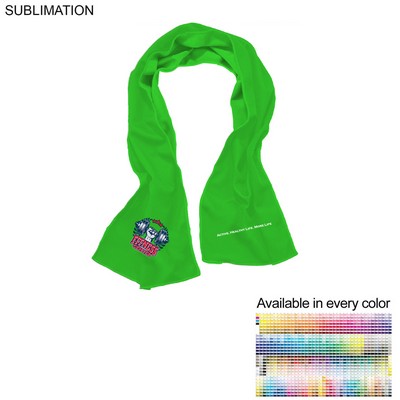 Gym, Workout, Fitness towel in Colored Cooling Fabric, Sublimated Edge to Edge 2 sides. (12"x40")