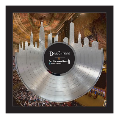 Platinum Framed 12" Record - Skyline+Custom Backer - 15 x 15