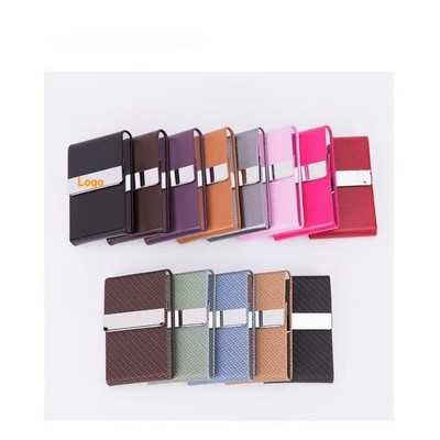 PU Leather Business Card Holder