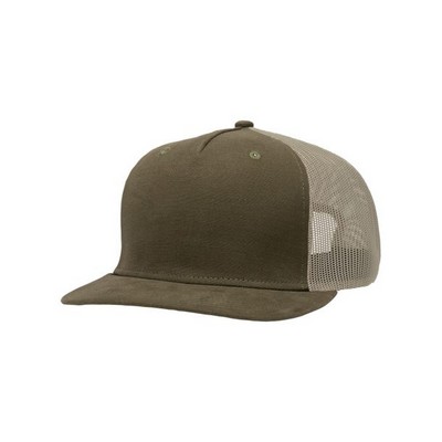 Sportsman™ Brushed Canvas Trucker Cap (Embroidered)
