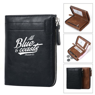 Leather Zip Wallet