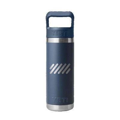 Yeti 18 oz Rambler Straw Bottle with Color-Matched Straw Lid
