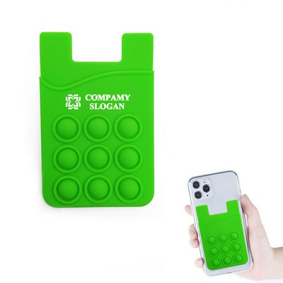 Silicone Bubble Card Holder