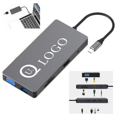 Aluminum Alloy Type-C 10-In-1 Docking Station