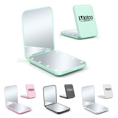LED Compact Travel Makeup Mirror