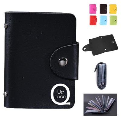 2.99x4.25" Snap-Button Business Card Holder