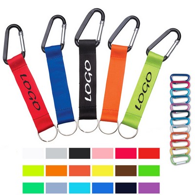 Key Strap With Carabiner & Keyring