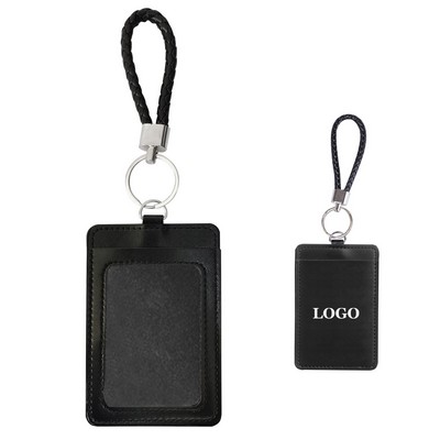 Leather Card Holder With Key Ring