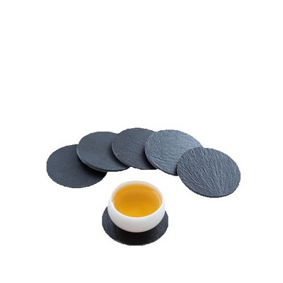Slate Coasters Round Square 3.9"3.9"