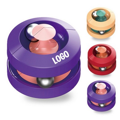 Metal Stress Relief Fidget Toy with Rolling Beads
