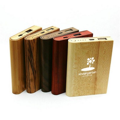 5000mAh Natural Bamboo Power Bank