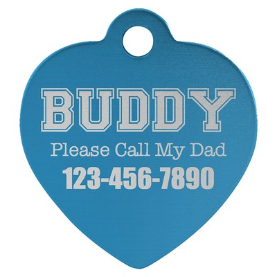 Anodized Aluminum Pet Tag