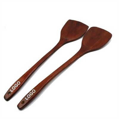 Long Handle Flat Wooden Spatula