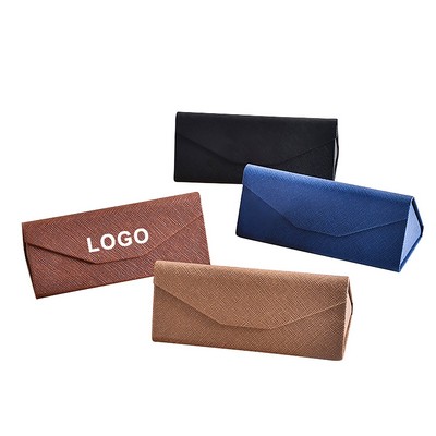Triangle Folding Foldable Eyeglass Case