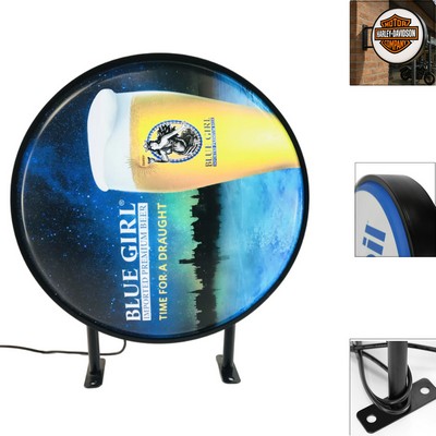 24" Round LED Sign