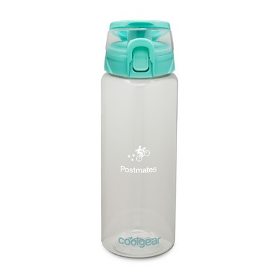 Cool Gear® Cylinder Bottle with Halo Lid - 32 Oz. - Green Tea