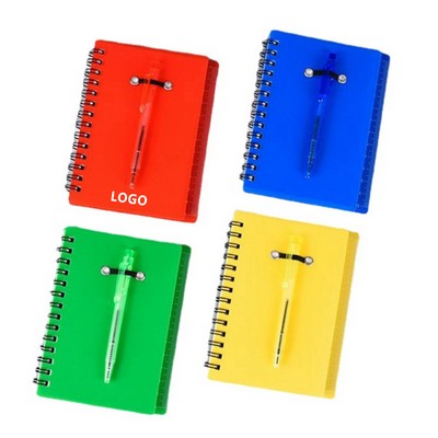 Spiral Notebook with Ballpoint Pen