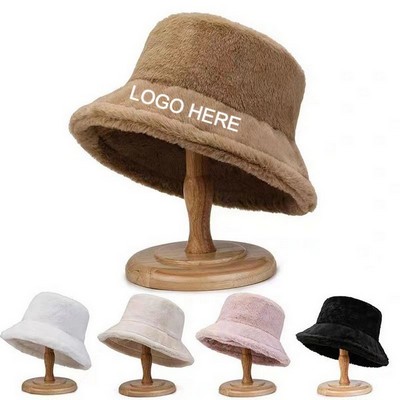 Faux Fur Fisherman Hatt