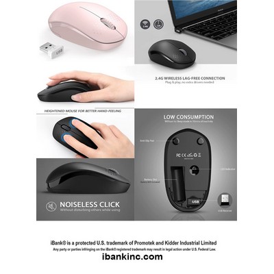 iBank ® Wireless Mouse for Laptop, PC, Tablet, Computer and Mac