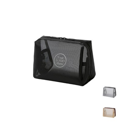 Portable Mesh Makeup Bags Travel Organizer Pouch