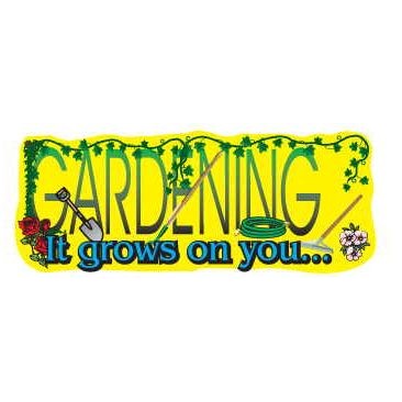 Gardener Slogan Executive Magnet w/Full Magnetic Back (3 Square Inch)
