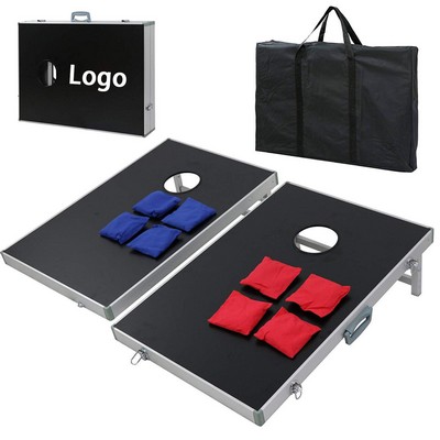 Aluminum Cornhole Toss Game Set with Bean Bags