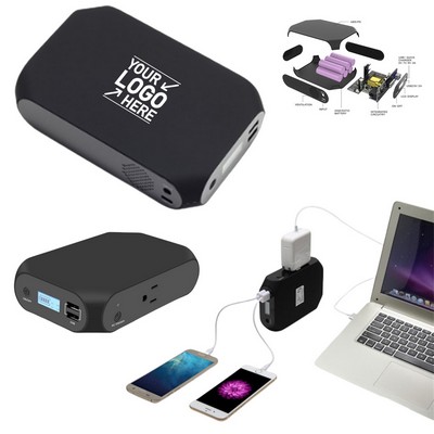 40W Portable Power Bank with Type-C Fast Charging and AC Outlet