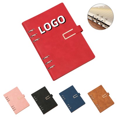 A5 Loose Leaf Notebook With Detachable U-Shaped Buckle
