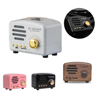 Retro Mini Wireless BT Speaker