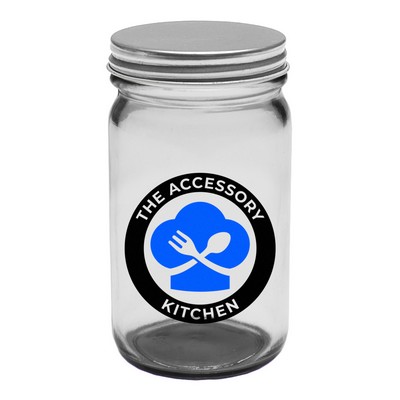 8 oz. Mason Jar Storage Container (2 Color Imprint)