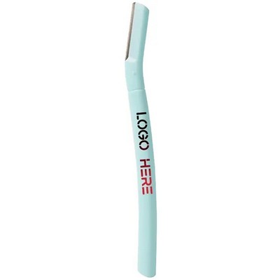 Compact Stainless Steel Precision Eyebrow Trimmer with Protective Cap