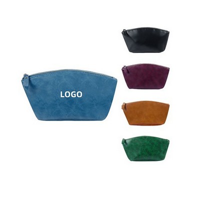 Stylish Leather Cosmetic Pouch