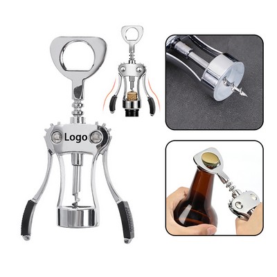 Heavy-Duty Zinc Alloy Wing Multifunctional Corkscrew Wine Opener